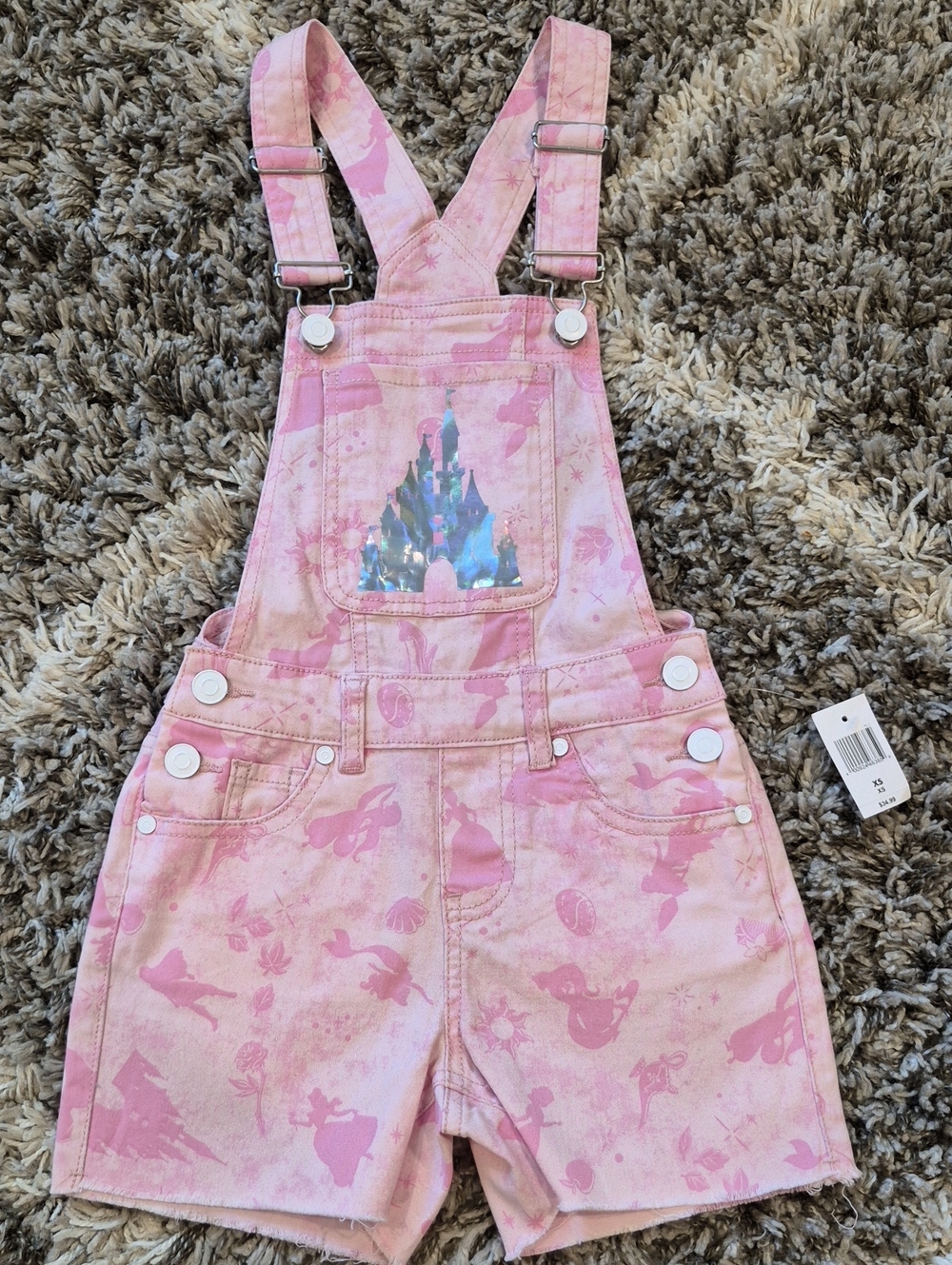Disney Parks Pink Princess Overalls